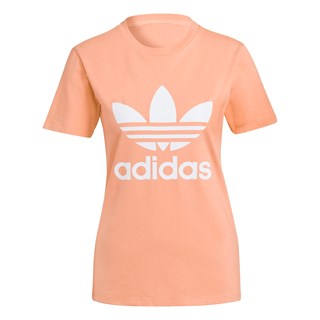 Camiseta Feminina Adidas Adicolor Classics Trefoil Salmão
