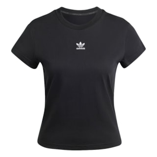 Camiseta Feminina Adidas Essentials Slim Preta