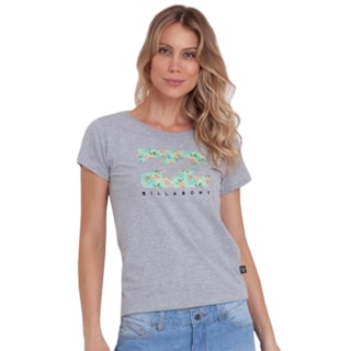 Camiseta Feminina Billabong Lush Basic Cinza