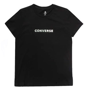 Camiseta Feminina Converse Go-to Racer Revival Preto