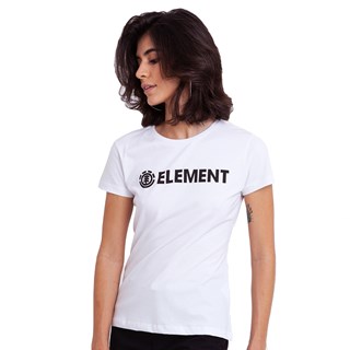 Camiseta Feminina Element Horizontal Essential Branca