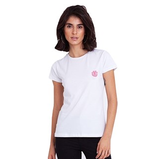 Camiseta Feminina Element Minimal Logo Branca