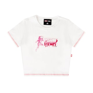 Camiseta Feminina High Baby Tee Rogue White