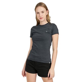 Camiseta Feminina Hurley Heattransfer Mescla Preto