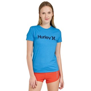 Camiseta Feminina Hurley One e Only Mescla Azul