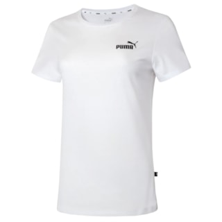 Camiseta Feminina Puma Essentials Logo Branca