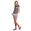 Camiseta Feminina Rip Curl Glory Stripe Cinza