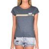 Camiseta Feminina Rip Curl Glory Stripe Cinza