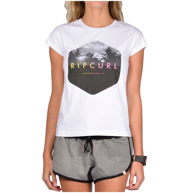 Camiseta Feminina Rip Curl Hex Branca