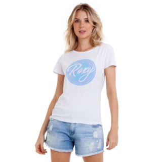Camiseta Feminina Roxy Bang Branca