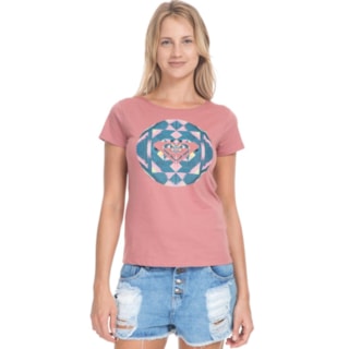 Camiseta Feminina Roxy Color Explosion Rose