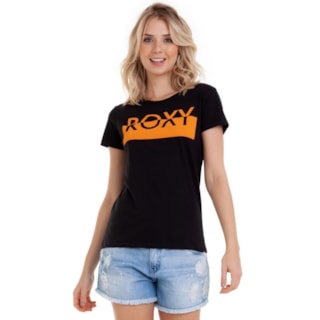 Camiseta Feminina Roxy Go Club Preta