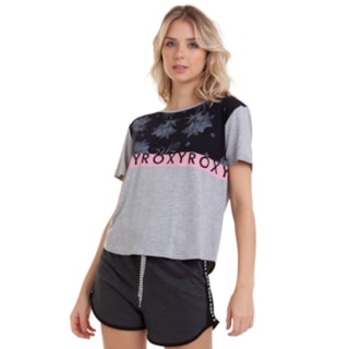 Camiseta Feminina Roxy My Girl Cinza