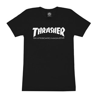Camiseta Feminina Thrasher Skate Preta