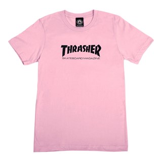 Camiseta Feminina Thrasher Skate Rosa