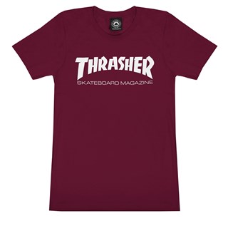 Camiseta Feminina Thrasher Skate Vermelha