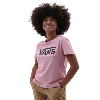 Camiseta Feminina Vans Flying V Crew Lilás 