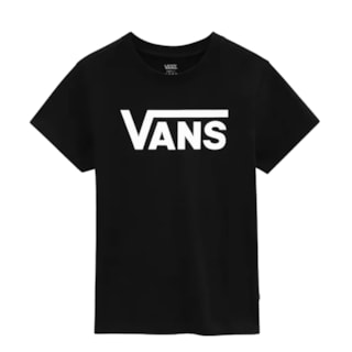 Camiseta Feminina Vans Flying V Crew Tee Preta