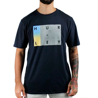Camiseta Hurley Concrect Azul Marinho