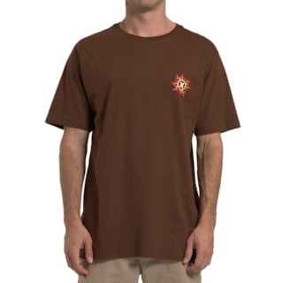 Camiseta Hurley Dragon Marrom