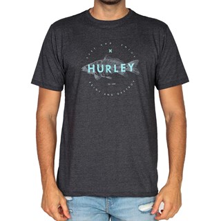 Camiseta Hurley Fish Cinza Escuro