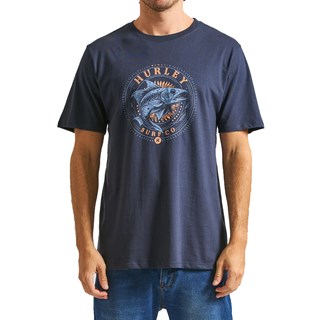 Camiseta Hurley Fish HYTS010627 Marinho