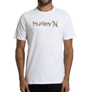 Camiseta Hurley Floral Branca