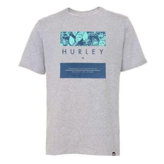 Camiseta Hurley Flower Box Cinza