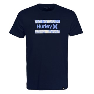 Camiseta Hurley Plus Size Free Flower Azul Marinho