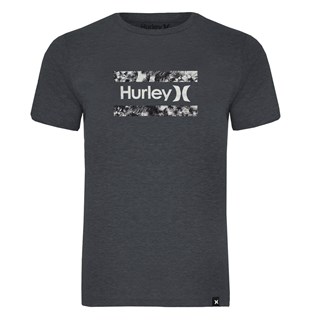 Camiseta Hurley Plus Size Free Flower Mescla Escuro