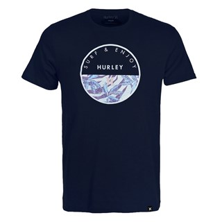 Camiseta Hurley Plus Size Print Azul Marinho