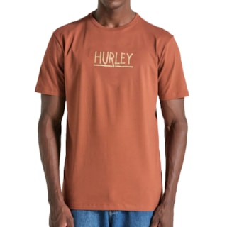 Camiseta Hurley Shark Marrom