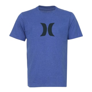 Camiseta Hurley Silk Icon Mescla Azul