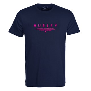 Camiseta Hurley Silk Neon Azul Marinho