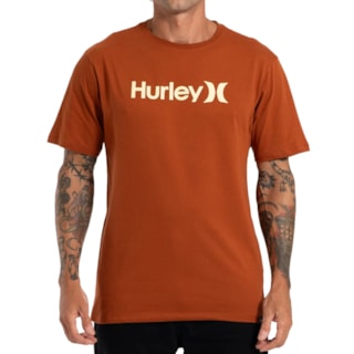 Camiseta Hurley Silk OeO Solid Marrom
