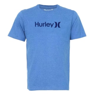 Camiseta Hurley Silk OeO Solid Mescla Azul