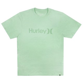 Camiseta Hurley Silk OeO Solid Mescla Menta