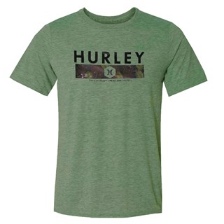 Camiseta Hurley Silk Print Anddestro Mescla Verde