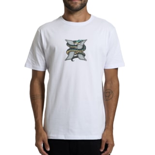 Camiseta Hurley Silk Snake Branca