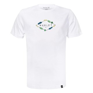 Camiseta Hurley Tamanho Especial Botanic Branca