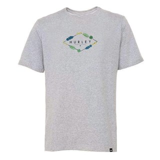 Camiseta Hurley Tamanho Especial Botanic Cinza Mescla