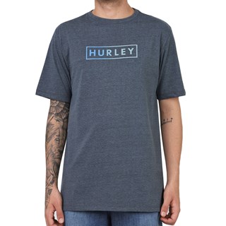 Camiseta Hurley Tamanho Especial Boxed Gradient Mescla Escuro
