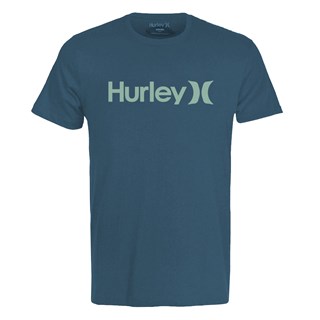 Camiseta Hurley Tamanho Especial OeO Azul Esverdeado