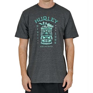 Camiseta Hurley Tiki Drink Mescla Preto