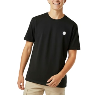 Camiseta Juvenil Element Basic Crew Tn Preta