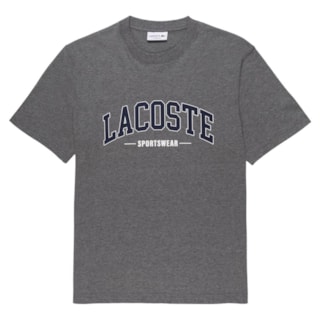 Camiseta Lacoste de Algodão TH6565 Grey Chine