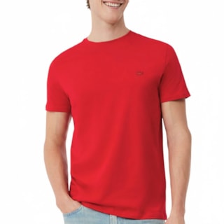 Camiseta Lacoste Regular Fit Rouge