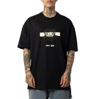 Camiseta Lost + Joker Crazy Preta