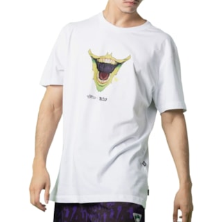 Camiseta Lost Joker Hahaha Uv Branca