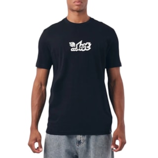 Camiseta Lost Logo Institucional Atletas Black